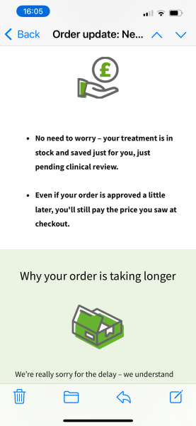 Asda pharmacy cancelled my order