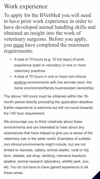 Four A levels? Vet Sci/Med aims