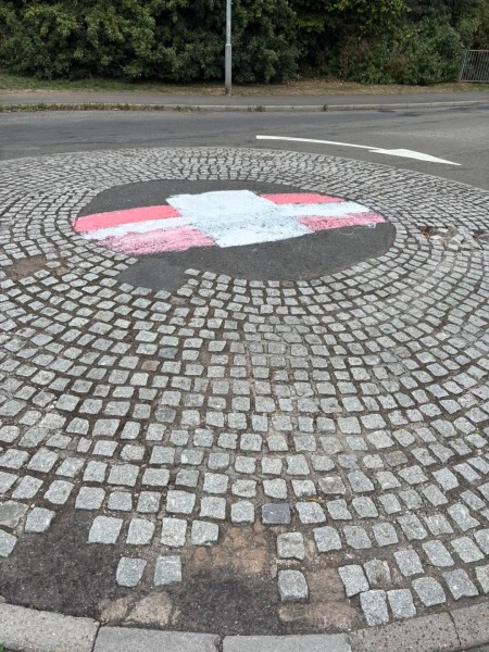 AIBU to ask about this whole ‘painting flags on roundabouts’ thing?