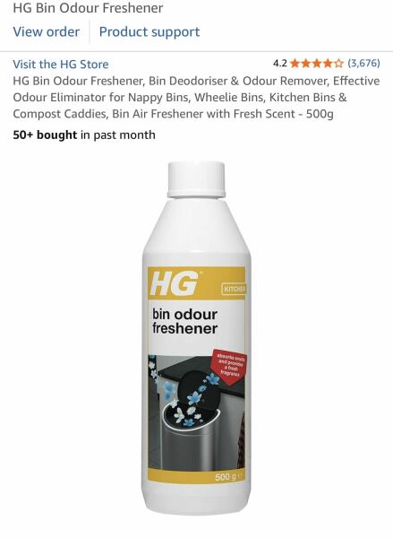 To tell you that I am totally fed up of the kitchen bin stinking.