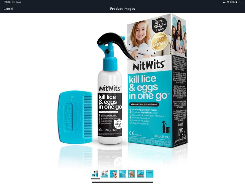My child's had headlice for weeks