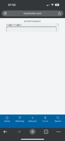 Ad crashing desktop site