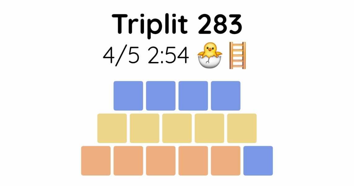 Yet another new word game - let me introduce you to Triplit!