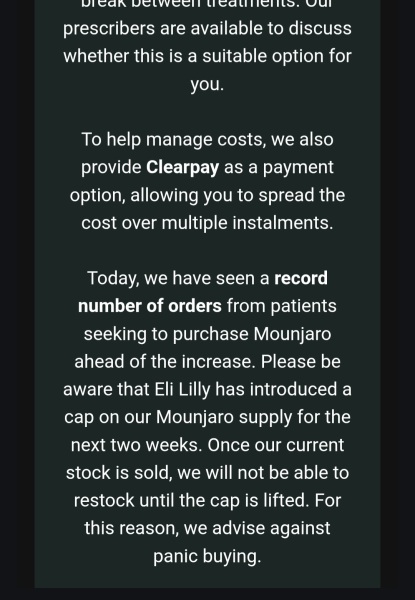Big price increases?