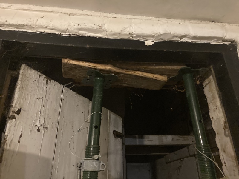 Step crack on kitchen wall