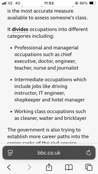 Civil Service internship. Only children of the "working class"