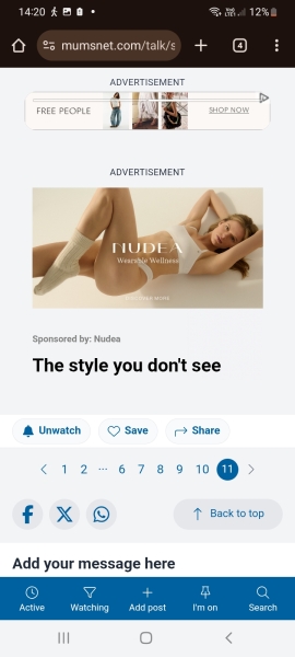 Full page (gross) Ann Summers adverts