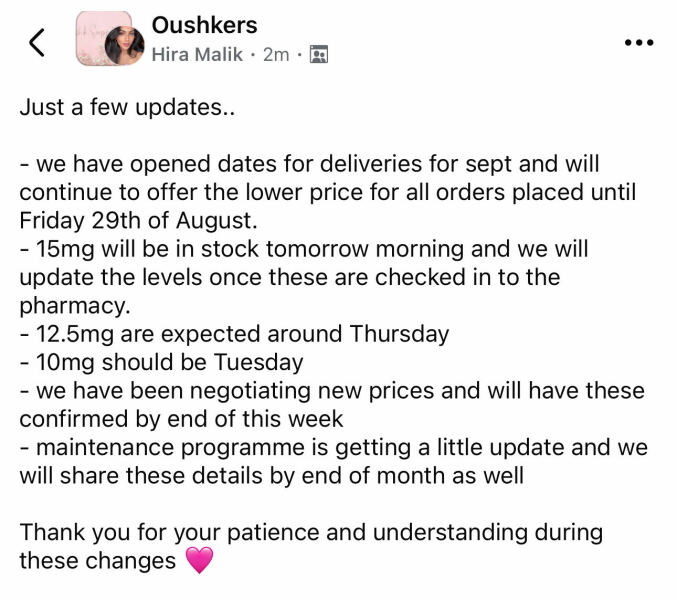 A calm and supportive thread to discuss the Price Increases: Mounjaro