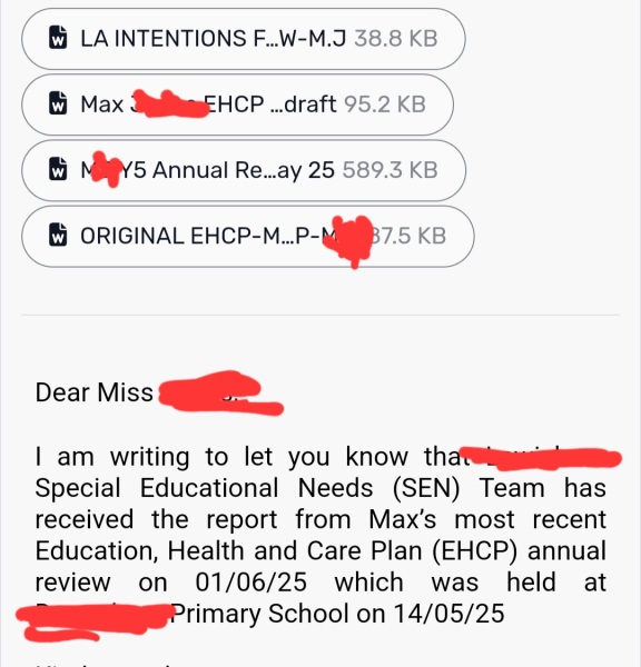Help with ds ehcp again/amended  ehcp