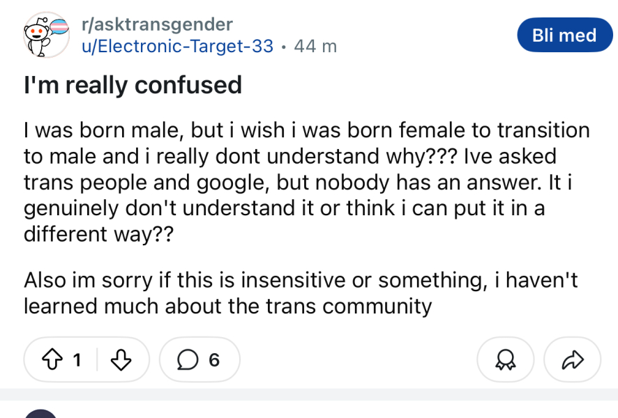 Man proves he's a man by mansplaining to women who they should allow in their changing rooms.