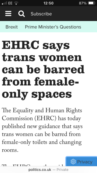 About Gender neutral loo
