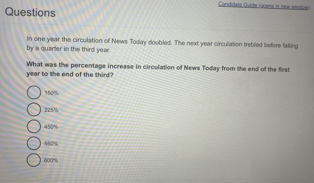 Maths test - to think Civil Service have it wrong?