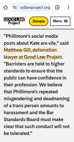 GLP are going after Sarah Philmore and are going to lose