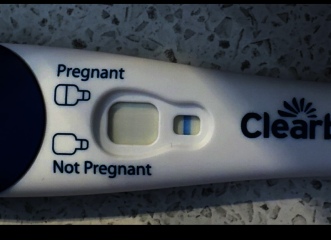 Faint positives then possibly implantation bleed?