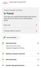 Anyone know anything about Royal Mail deliveries?