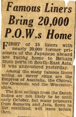 80th Anniversary of VJ Day - A short story of my relative - and the chaplain who drew his portrait.