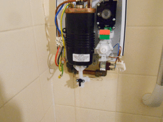Replacing an electric shower with exactly the same model myself