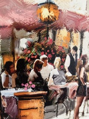 Same scene in different paintings.. fake? Pic imcluded