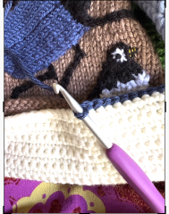 Woolly Hugs. Desperately sad news we are afraid. Making a Blanket for lovely Swashbuckled whose son has tragically died.