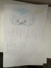 What age child drew/wrote this?