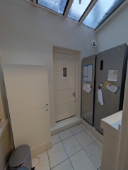 Turn beautiful second reception room into mediocre kitchen / diner?