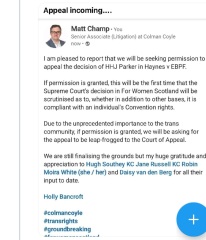 Trans identifying male Harriet Haynes loses court case to play in women's pool