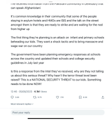 Is anybody else worrying about potential terrorist attacks on primary schools?