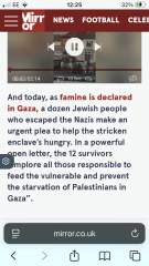 A famine has been declared in Gaza city