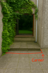 What to do with this random crappy patio area, ideas please!
