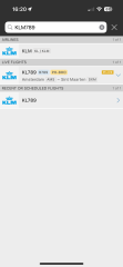 Flight radar KLM789 u-turn