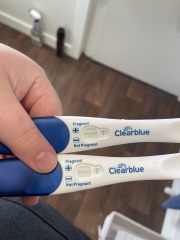 Is this positive or negative ? Not full thick line