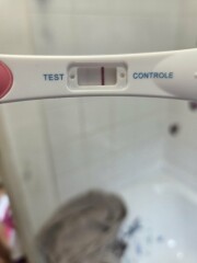 Brown staining after bfp