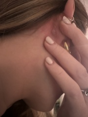 Freaking out… Can anyone tell me what this lump is behind my ear!?