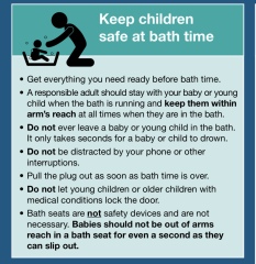 Husband leaves 3yo son in bath for a few seconds