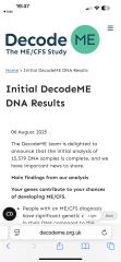 *New* study’s findings re: M.E/CFS