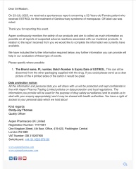 Odd email from makers of Ovesse after online Boots order