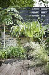 Green paint for fence around small garden