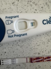 Clearblue & Pregmate- Evap or positive