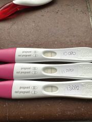 First response tests not getting darker?