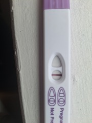 Faint line or evap