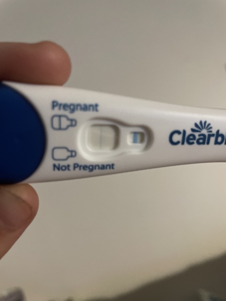 Clear blue test. Evap line or positive