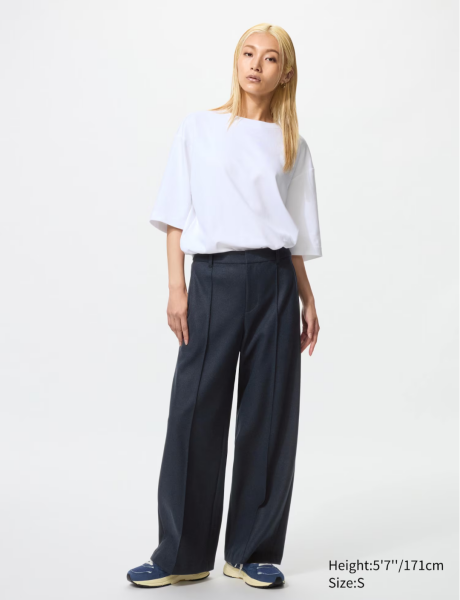 Best wide leg comfortable trousers with pockets and high waist, plus long length!