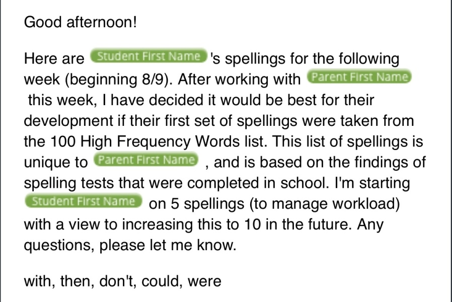Teacher Keeps Sending Template Messages
