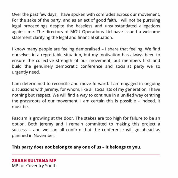 Your Corbyn/Sultana Party - Discussion thread