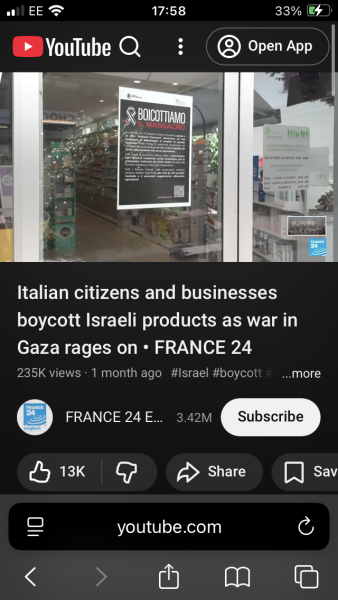 App to boycott Israeli goods