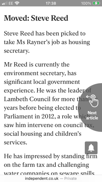 To think that surely Rayner has to go.