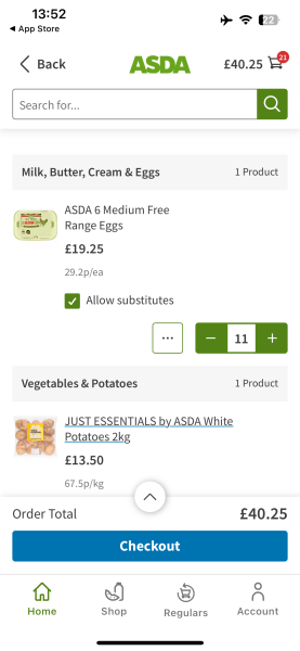 Shocked at hidden fees in my Asda shop