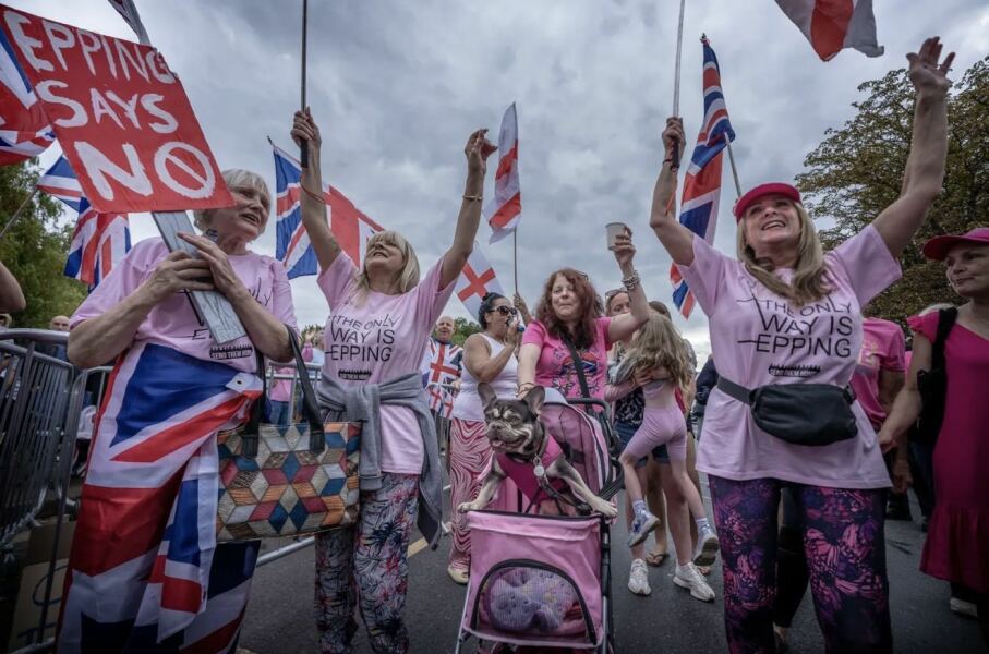 To think the men women need protecting from aren’t asylum seekers but the ones shouting outside the hotels?