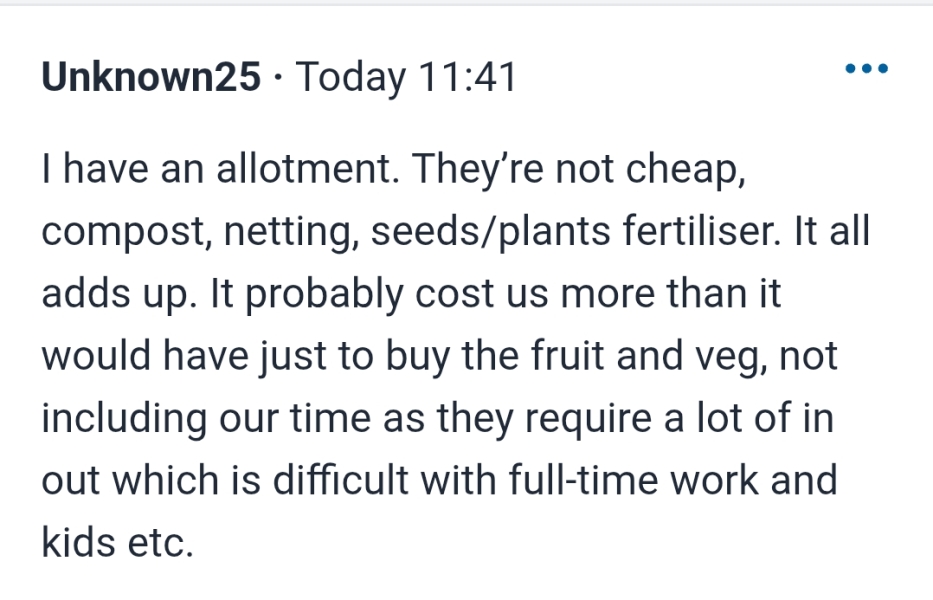 Considering turning my garden over and using the lawn as an allotment area.