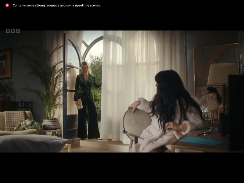 Can anyone help me find this velvet suit and fab earrings?